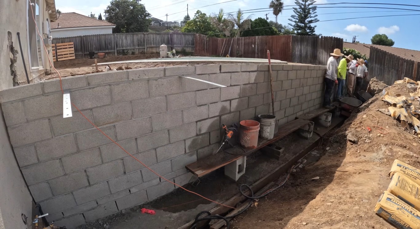 Masonry foundation repair and waterproofing in Lafayette, LA